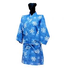 短版日式開襟浴袍 開襟睡袍 綁帶浴袍 (2)